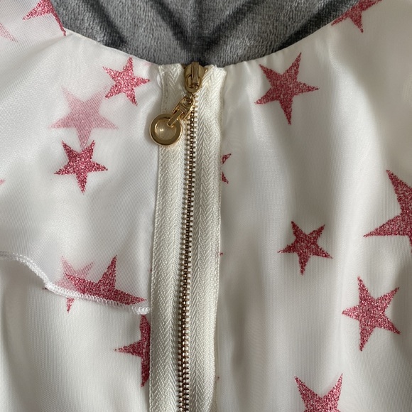 White and Pink Star Dress - Picture 6 of 6